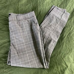 Plaid skinny pants
